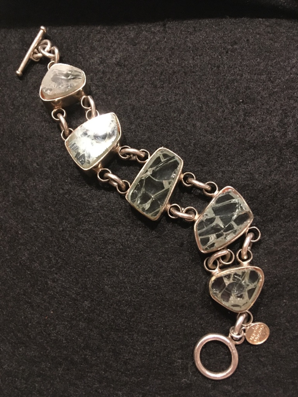 Vintage Kenny Huang Reclyced Glass Bracelet
